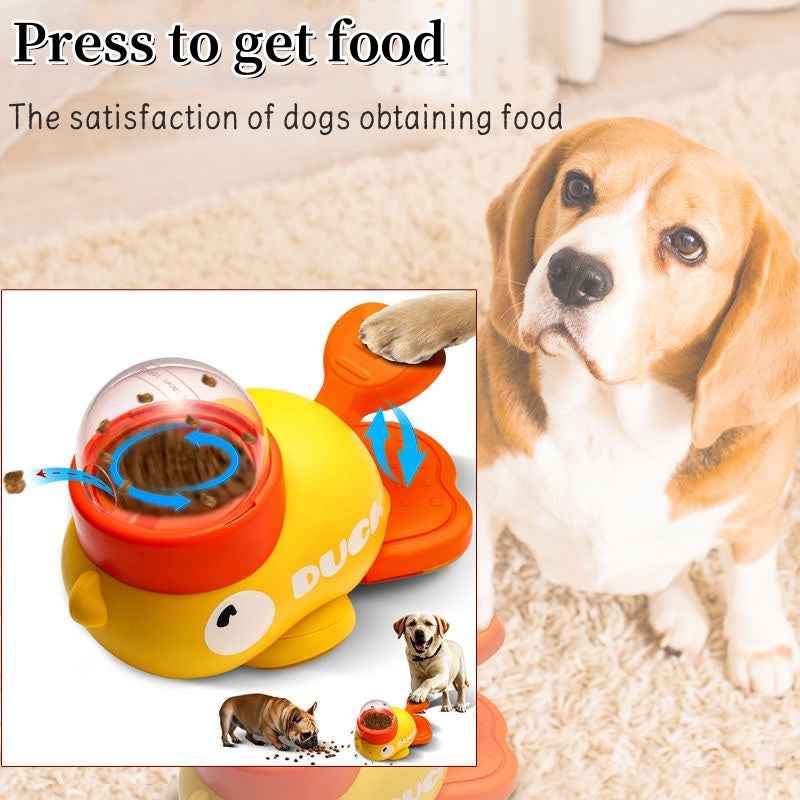 Interactive Dog Puzzle Feeder & Treat Dispenser | Cartoon Duck