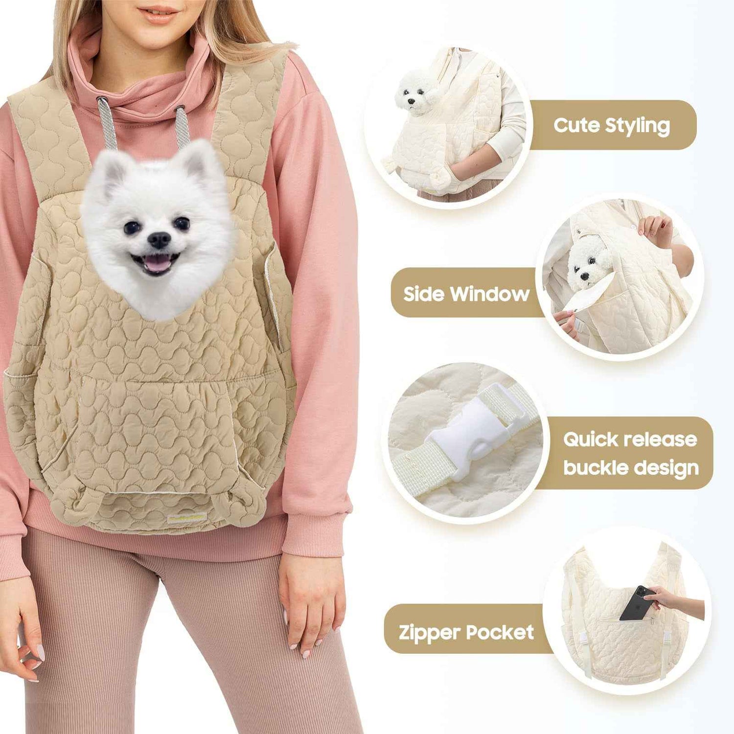 Portable Pet Chest Carrier