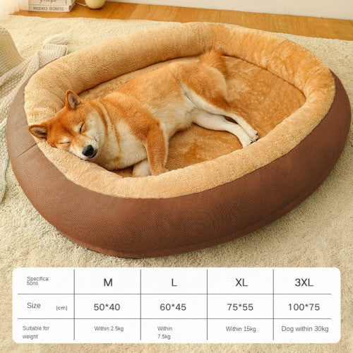 Removable And Washable Dog Bed Warm