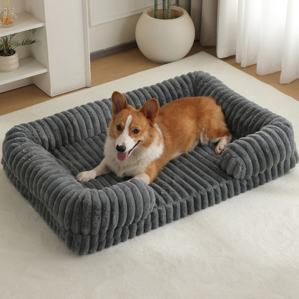 Warm Large Dog Bed Soft Comfortable Pet Sleeping Bed