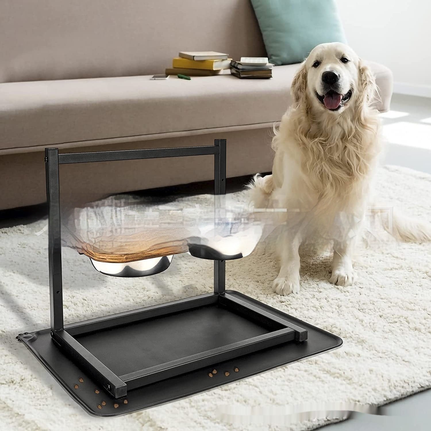 513 Inch Dog Feeding Bowl Set stainless steel pet bowls