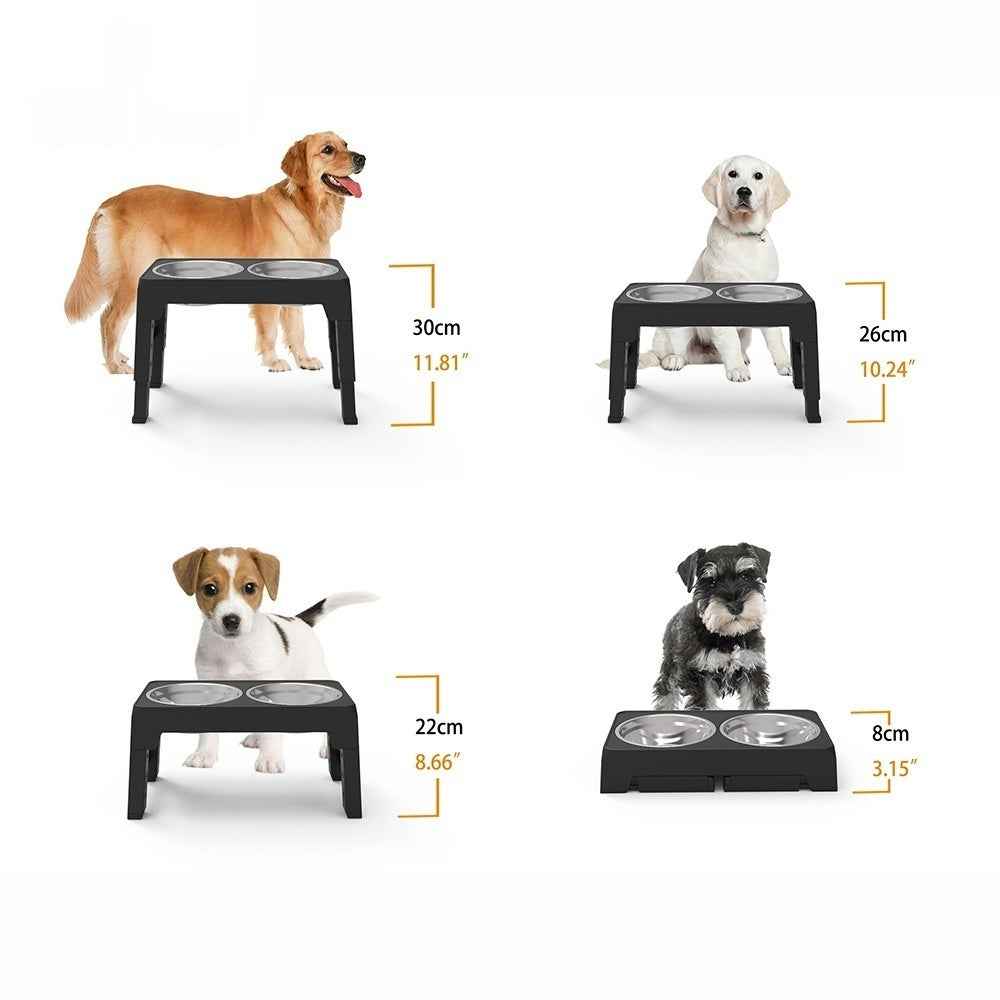 Adjustable Elevated Dog Feeding Bowl