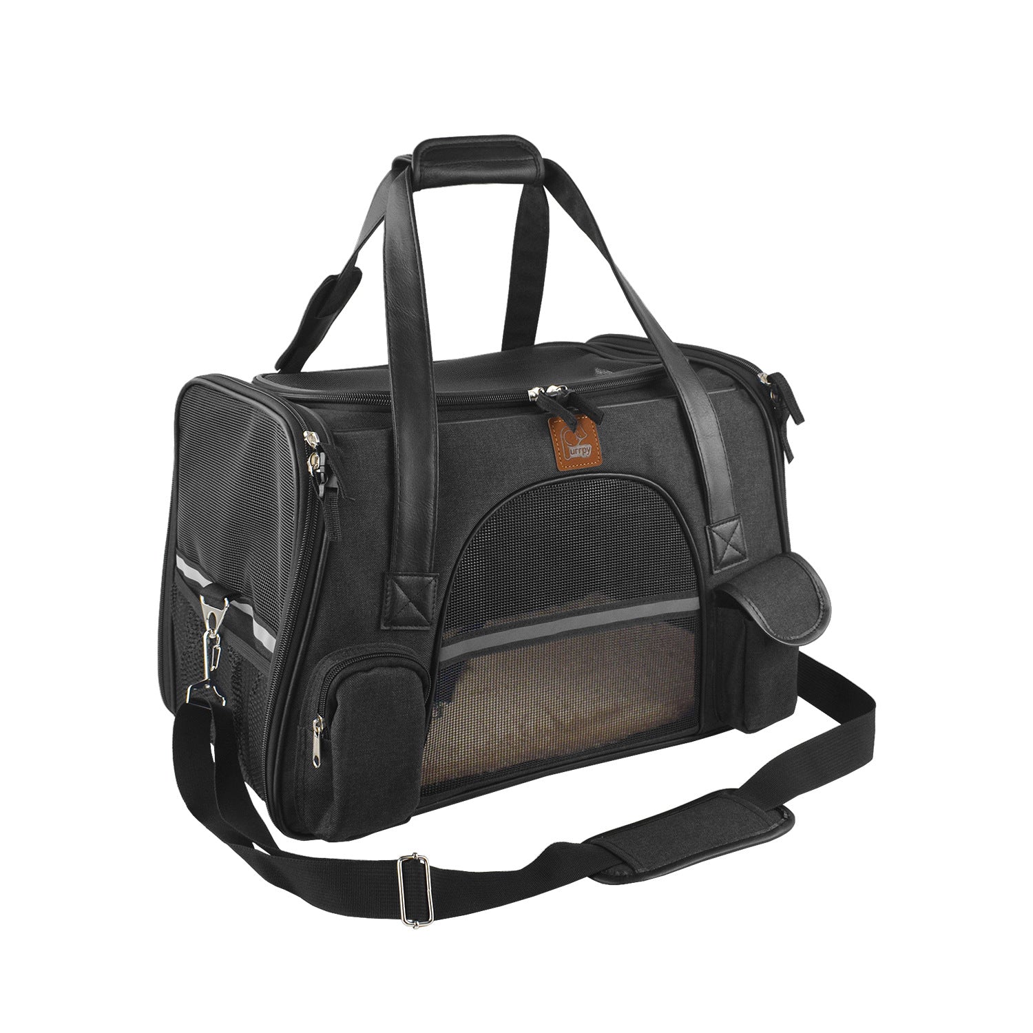 Dog Car Seat Carrier Black color