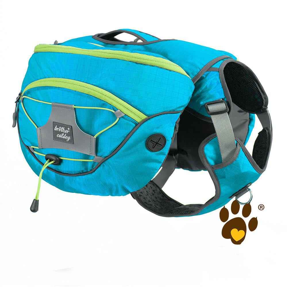Detachable Dog Hiking Backpack | 2-in-1 Saddlebag Harness