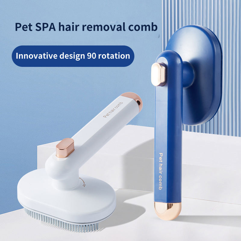 Self-Cleaning Pet Hair Removal Grooming Brush