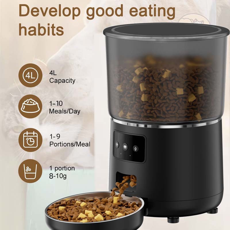 Smart Automatic 4L Pet Feeder – Anti-Clog Programmable Dog Food Dispenser