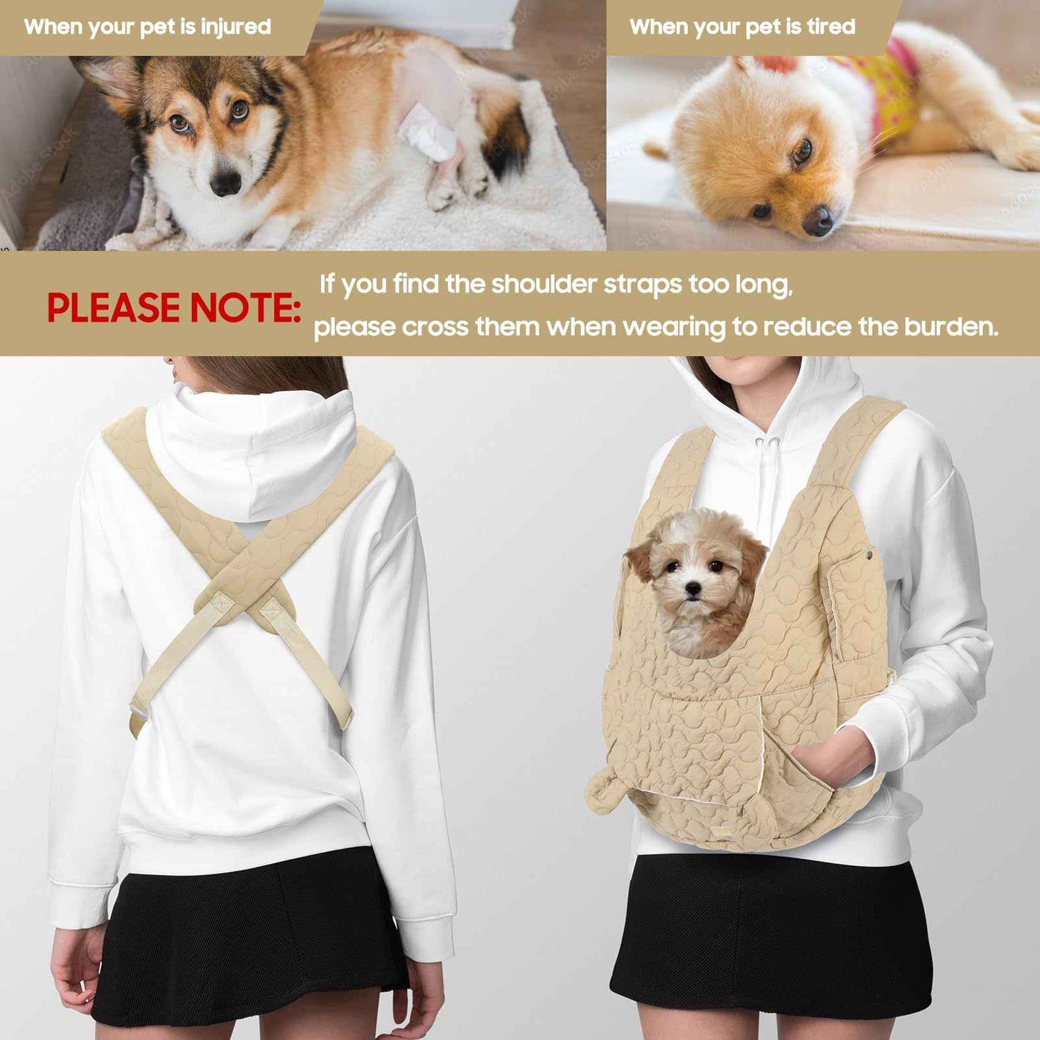 Portable Pet Chest Carrier