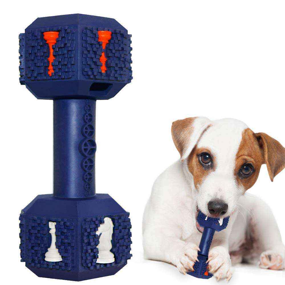 Durable Dog Chew Toy for Aggressive Chewers | Dumbbell Toy