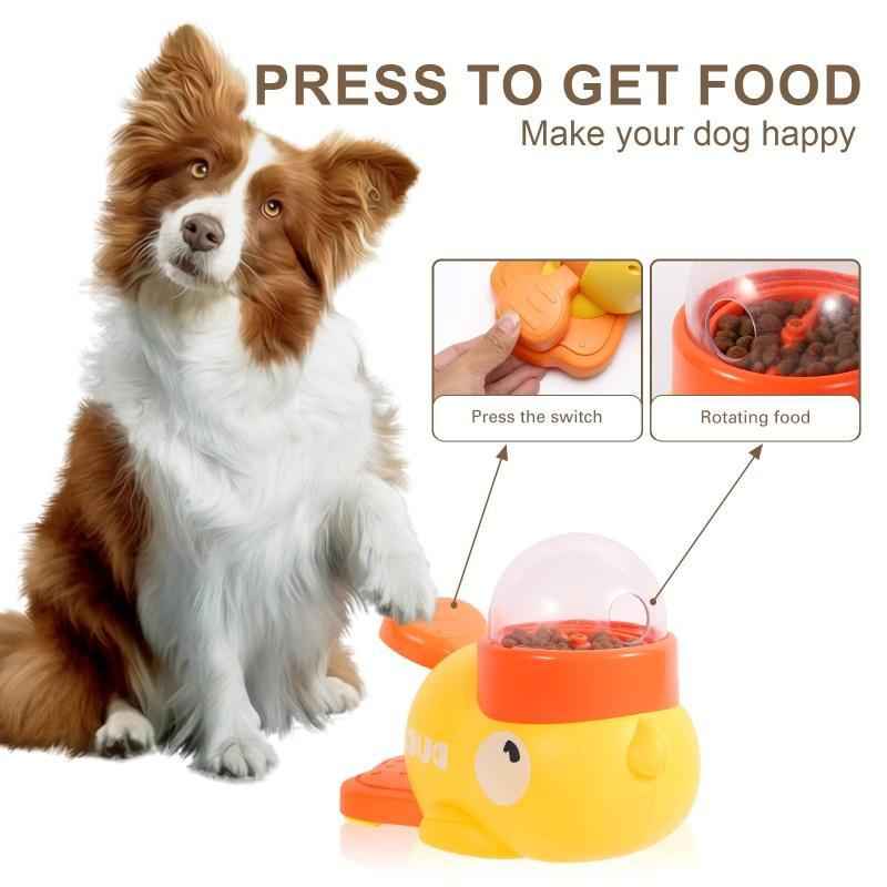 Interactive Dog Puzzle Feeder & Treat Dispenser | Cartoon Duck