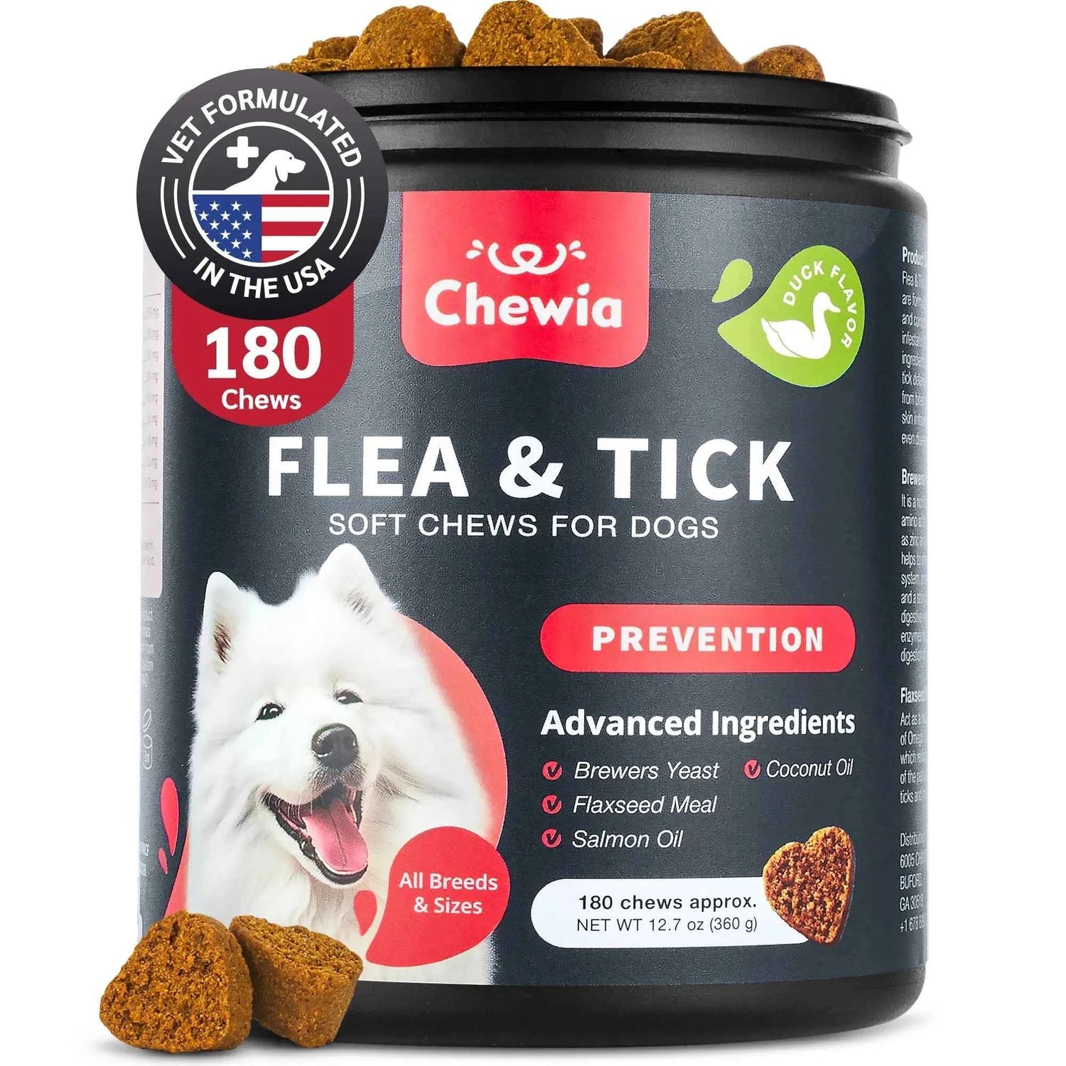 Natural Flea and Tick Prevention Chews for Dogs | Immune Support Supplement