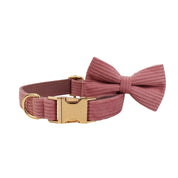 Corduroy Dog Collar & Leash