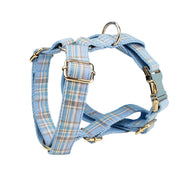Blue Check Dog Collar Rope