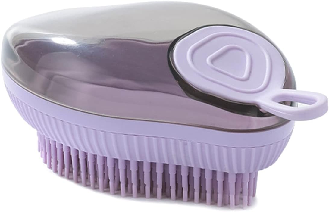 Silicone Dog Bath Brush with Shampoo Dispenser