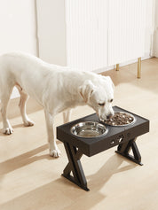 Stainless Steel Double Slow Feeder Bowl