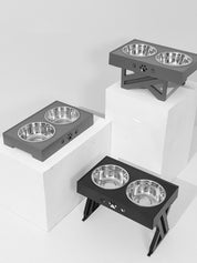 Stainless Steel Double Slow Feeder Bowl