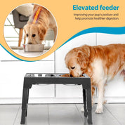 Stainless Steel Double Dog Feeding Station