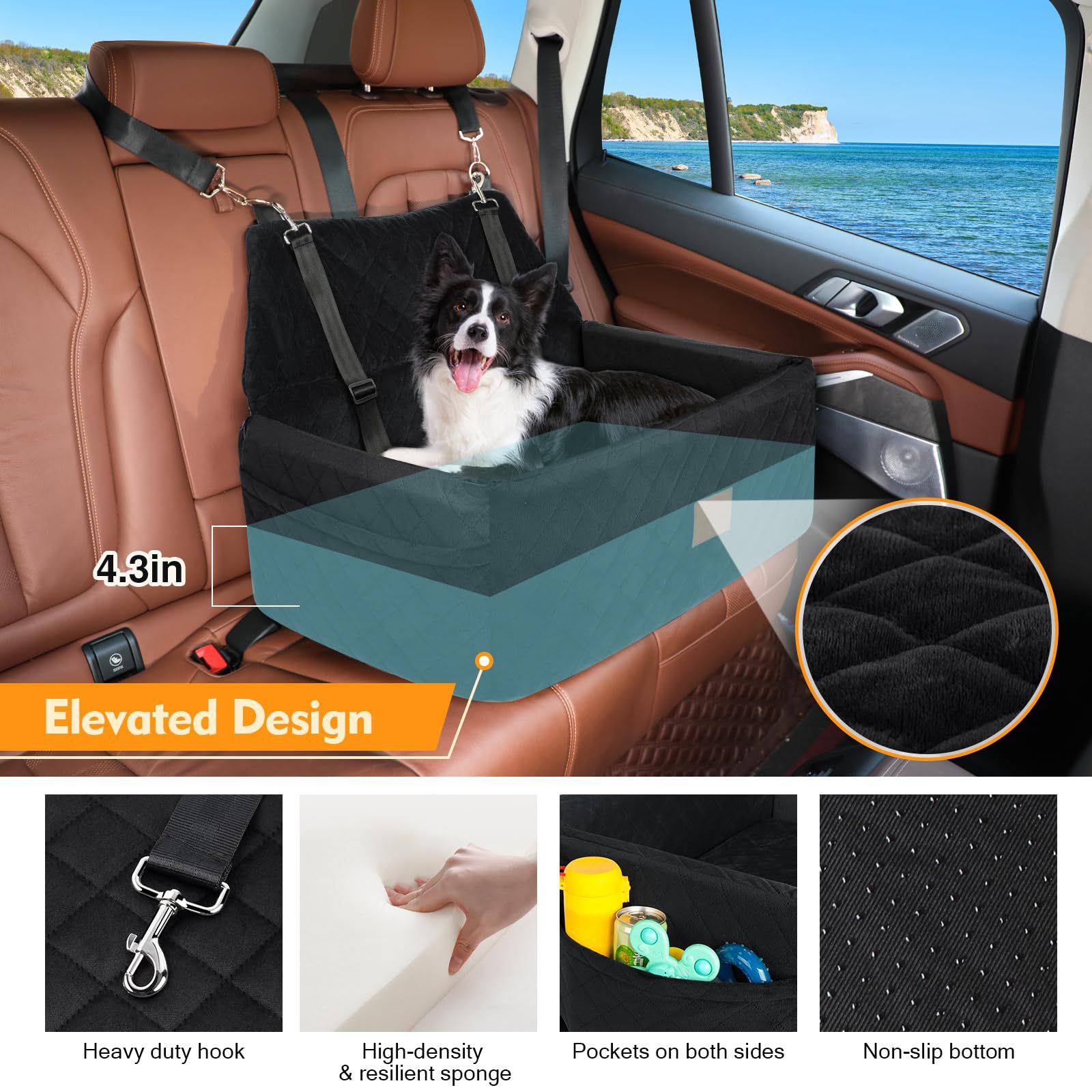 Removable Washable Dog Car House