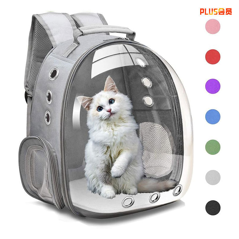 Large Capacity Transparent Pet Backpack