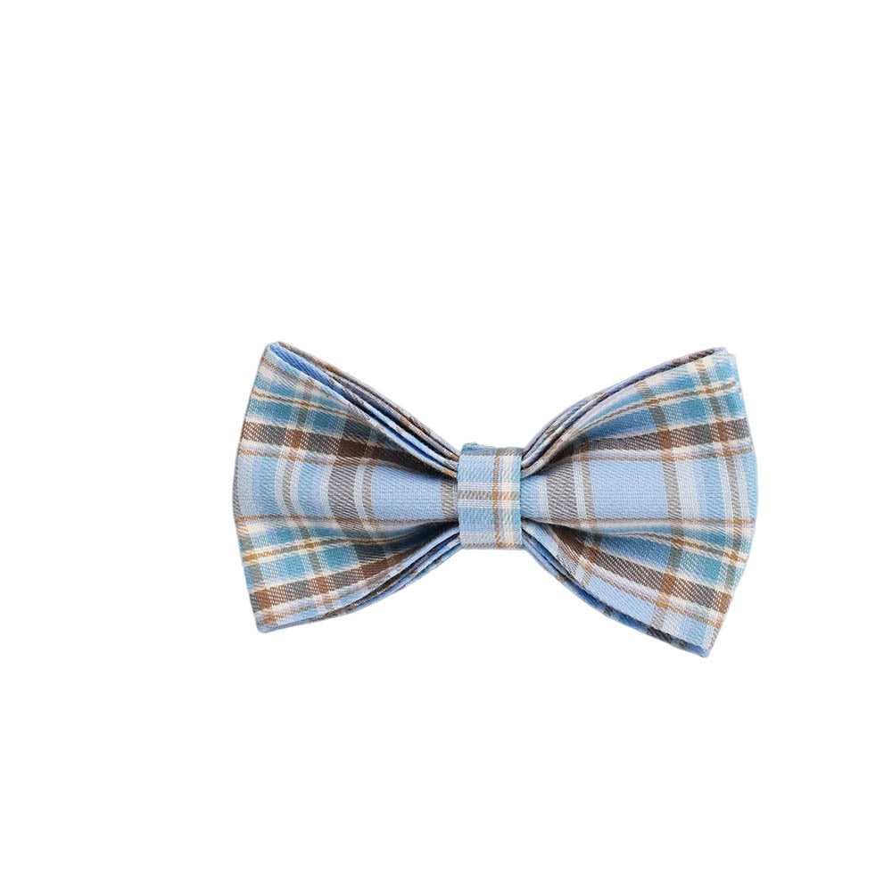 Blue Check Dog Collar Rope