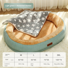 Removable And Washable Dog Bed Warm