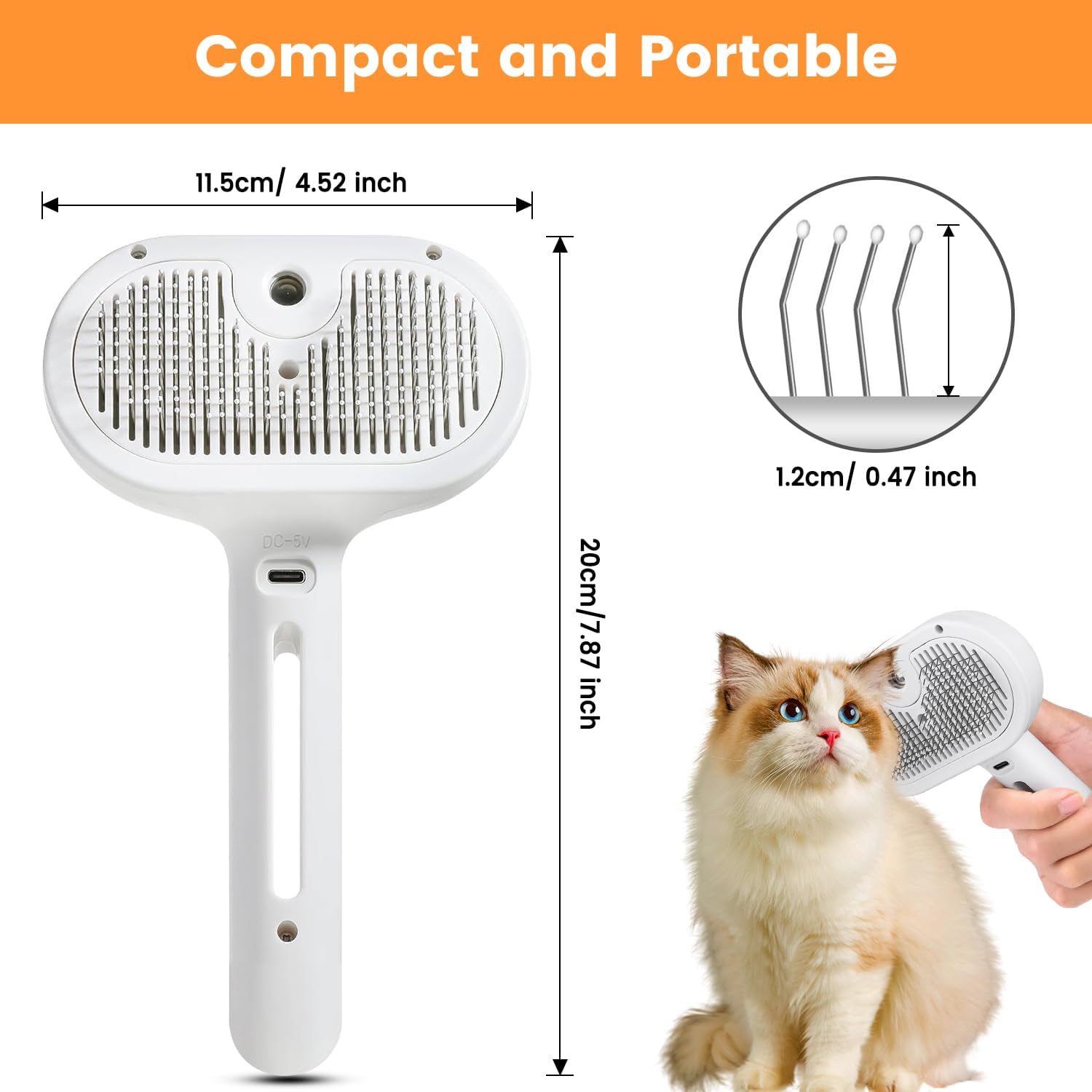 Steam Spray Grooming Comb for Pets