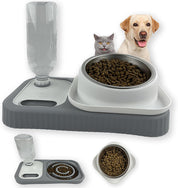 Automatic Gravity Pet Food & Water Bowl Set