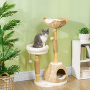 Wooden Cat Scratching Tree – 41 Inch