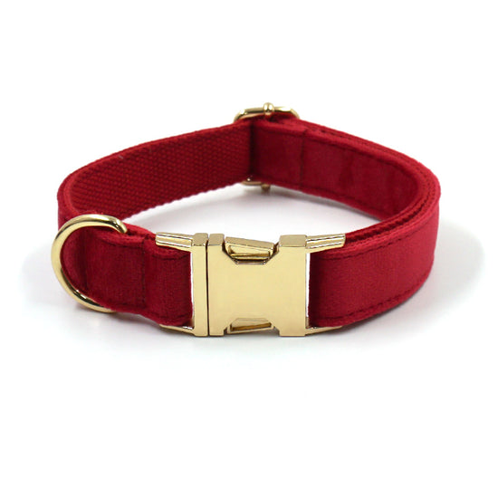 Christmas Velvet Pet Collar