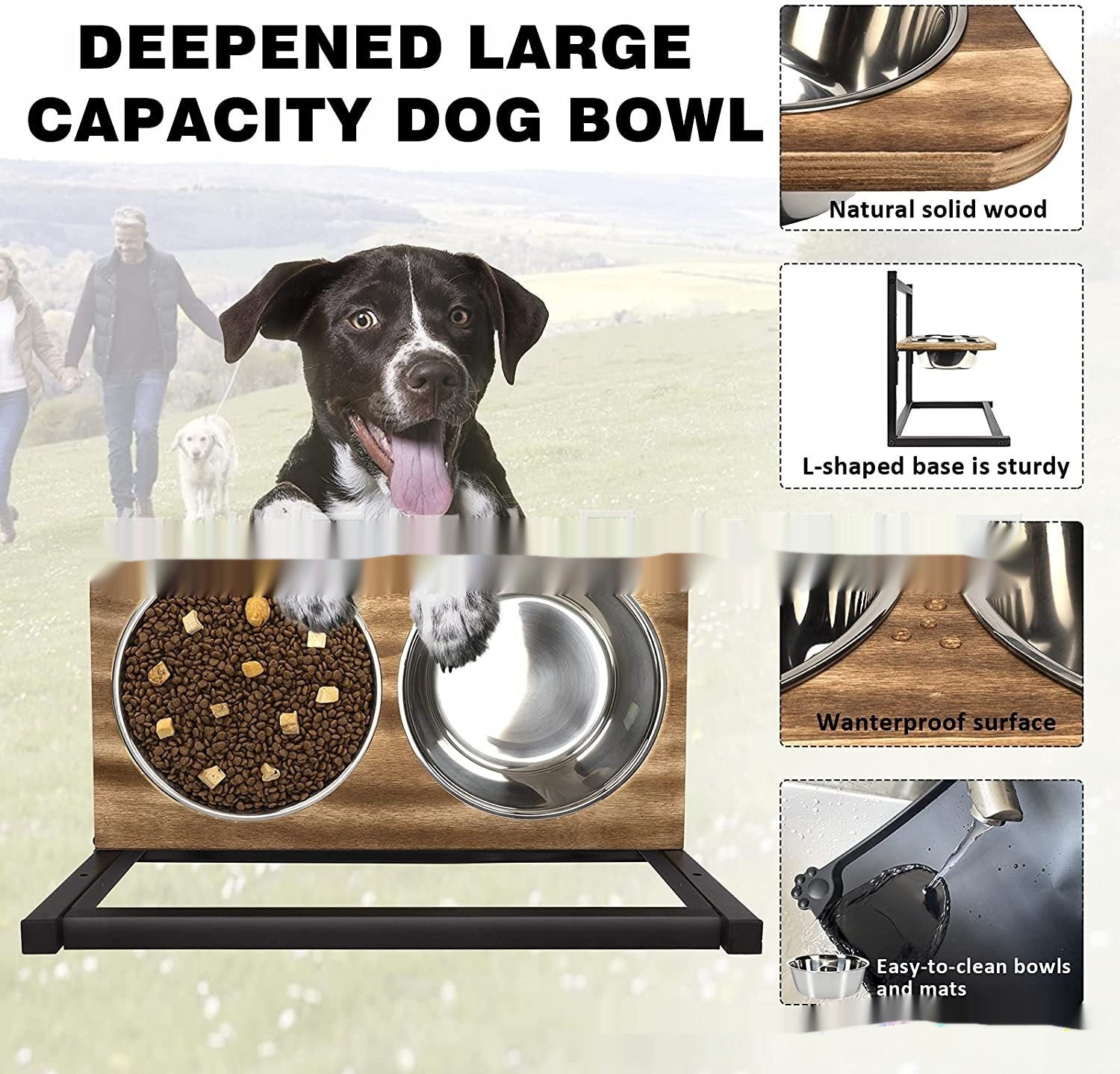 5–13 Inch Dog Feeding Bowl Set