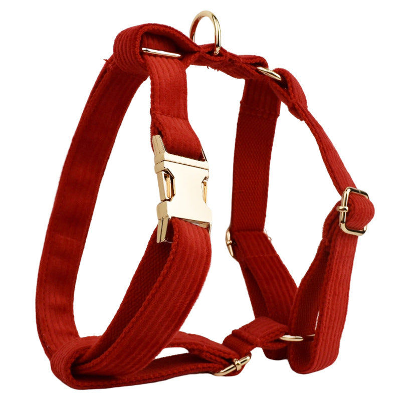 Corduroy Dog Collar & Leash