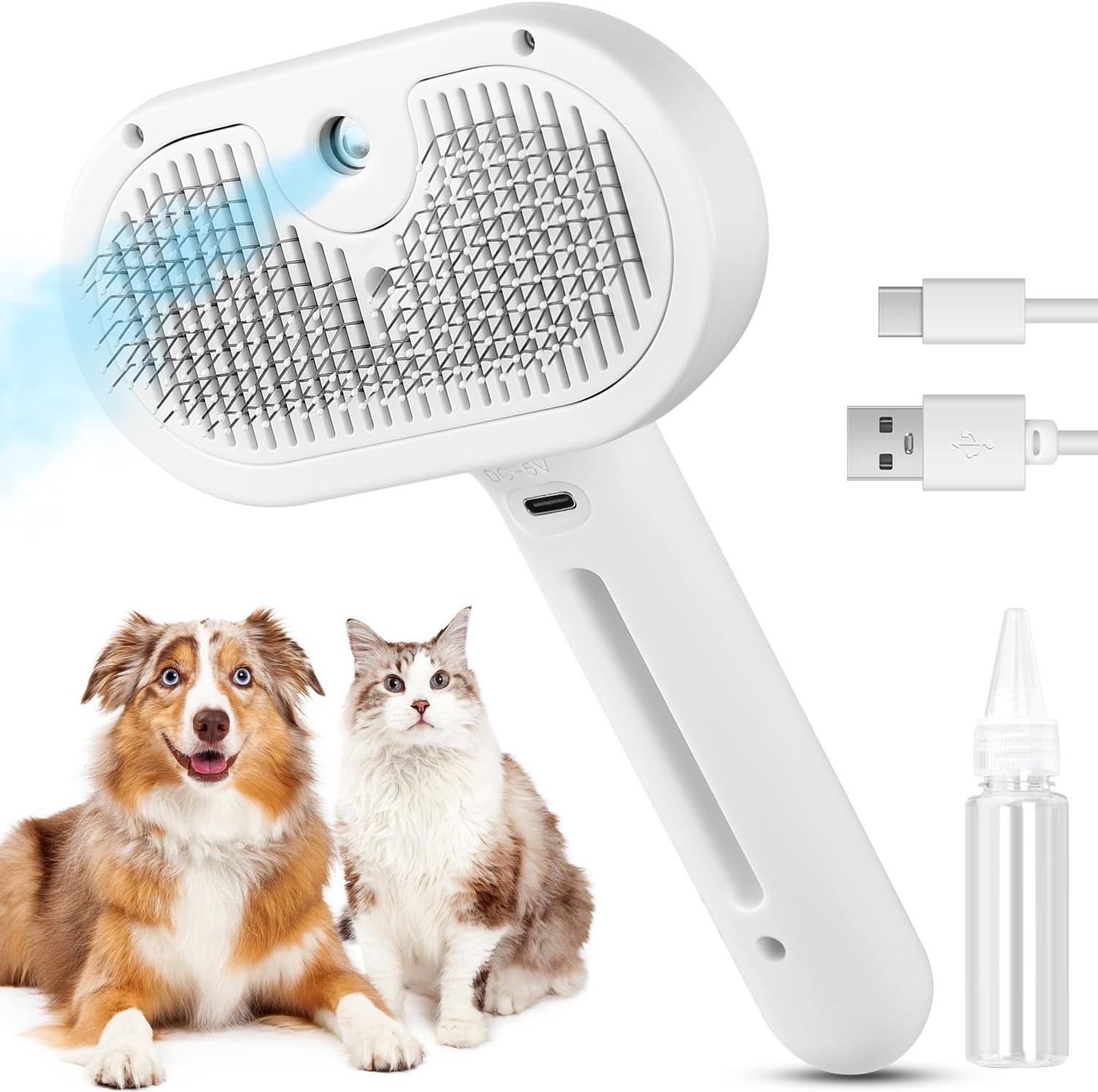 Steam Spray Grooming Comb for Pets