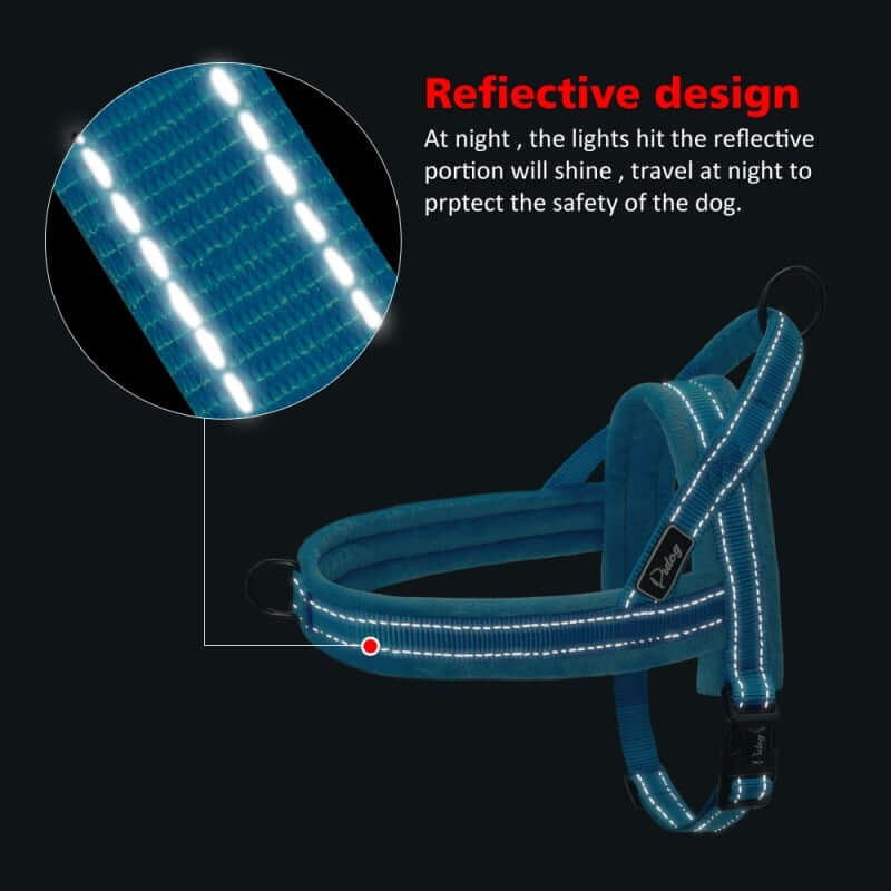 No Pull Dog Harness Leash Adjustable Pet Harness