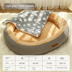 Removable And Washable Dog Bed Warm