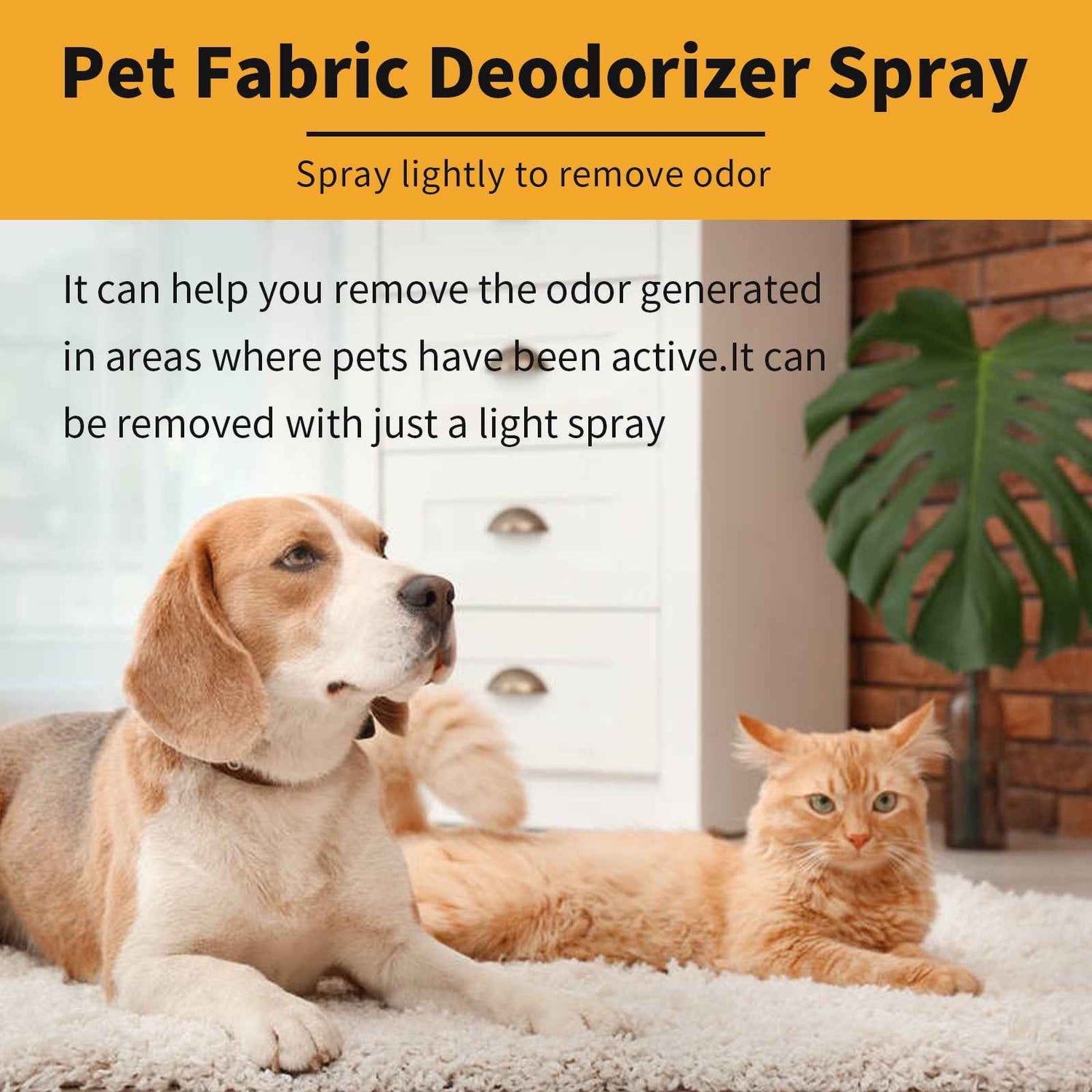 Pet Deodorant & Odor Neutralizer Spray | Fresh Scent Cleaning Spray