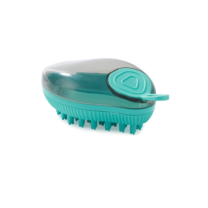 Silicone Dog Bath Brush with Shampoo Dispenser