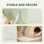 Wooden Cat Scratching Tree – 41 Inch