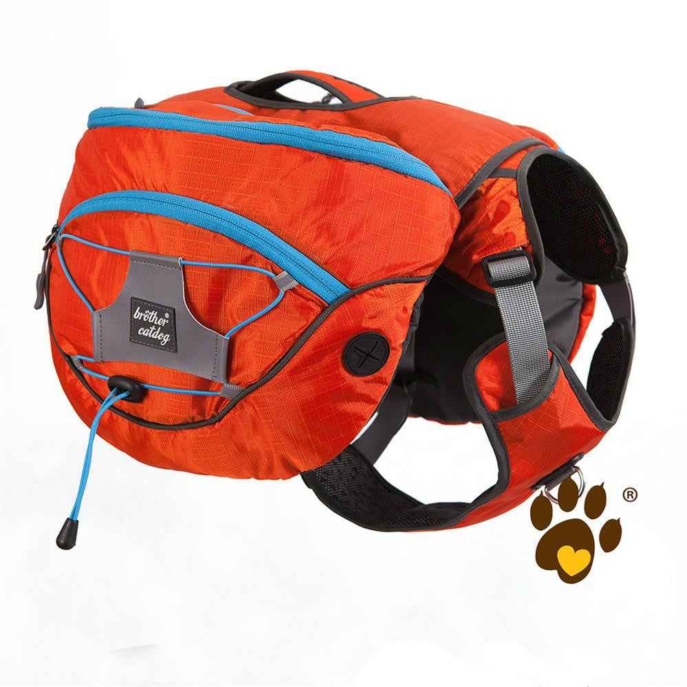 Detachable Dog Hiking Backpack | 2-in-1 Saddlebag Harness