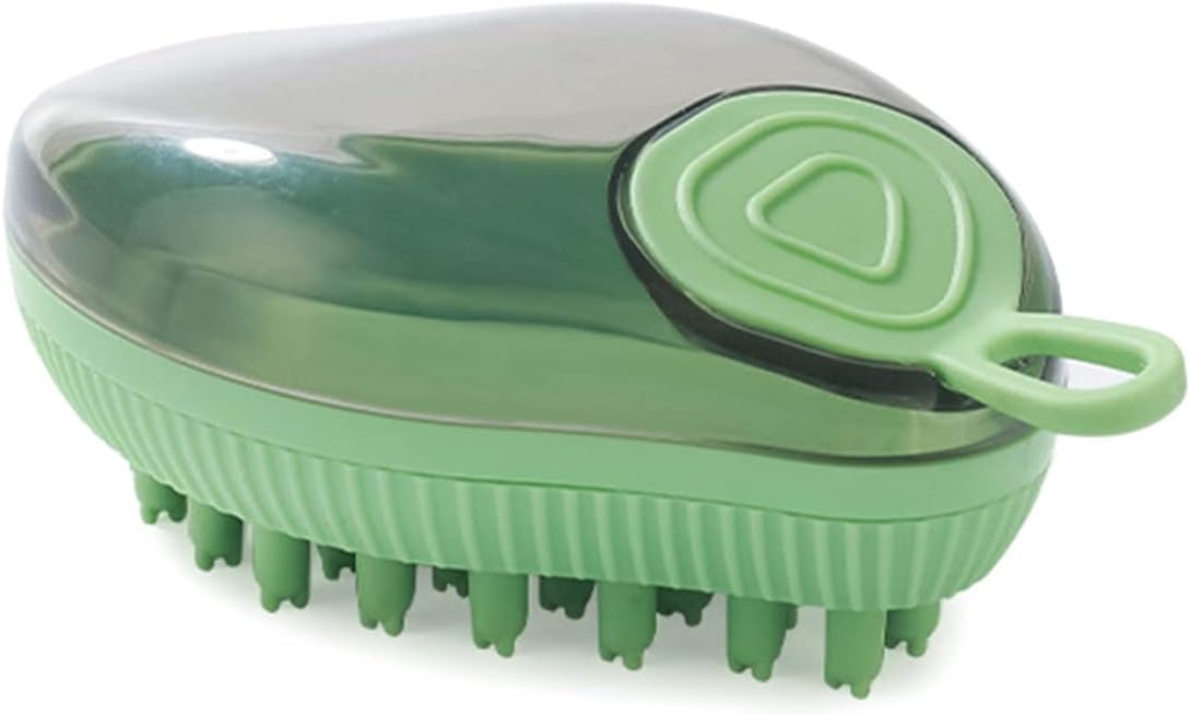 Silicone Dog Bath Brush with Shampoo Dispenser