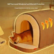 Fully Enclosed Insulated Dog House