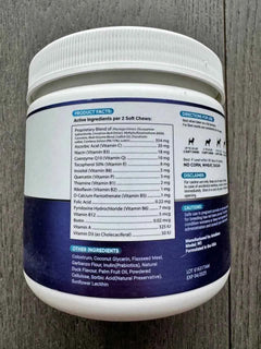 All-in-One Dog Multivitamin & Joint Supplement | 20-in-1 Chewable Vitamins for Puppies to Seniors (120 Chews)