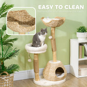 Wooden Cat Scratching Tree – 41 Inch