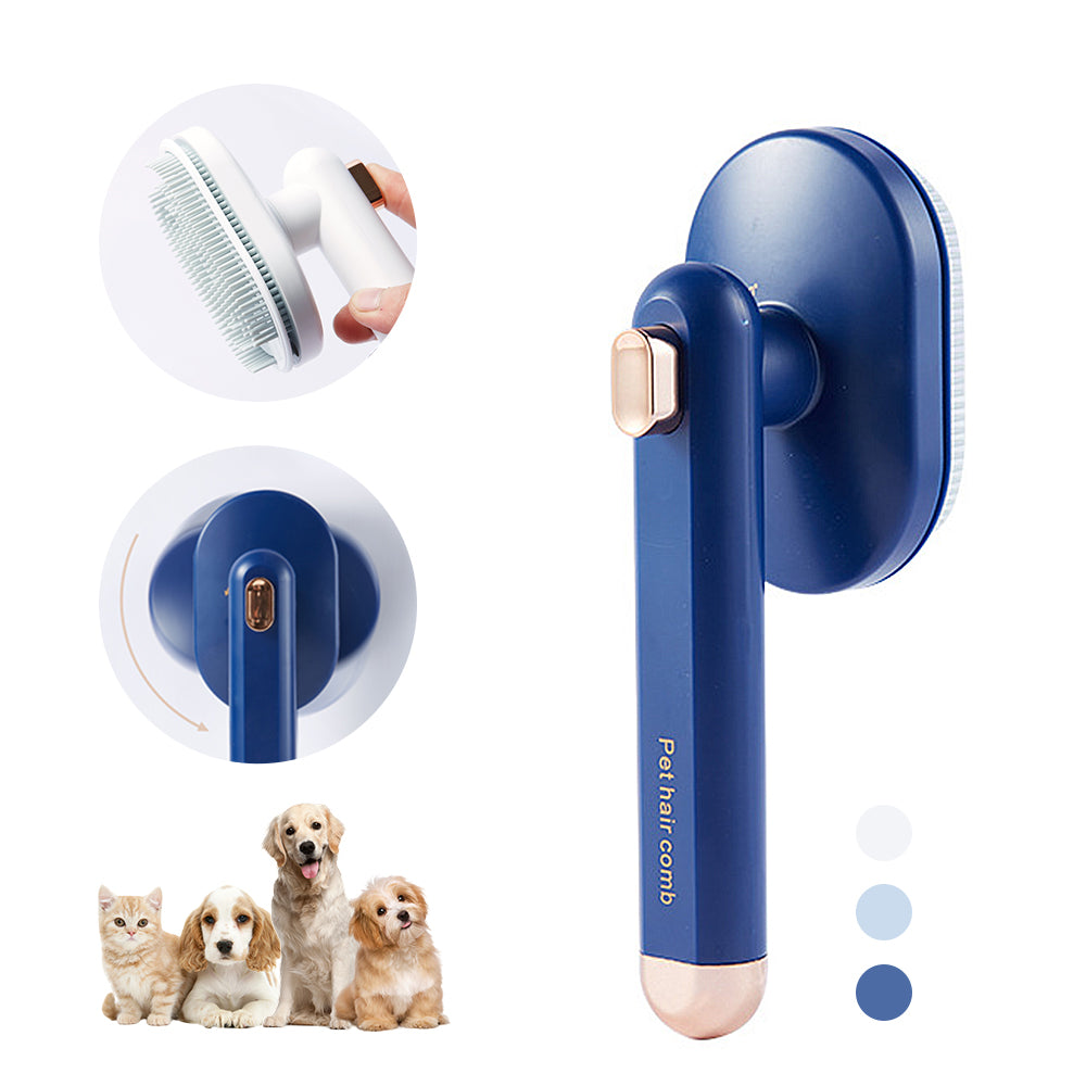 Self-Cleaning Pet Hair Removal Grooming Brush