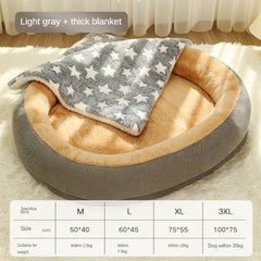 Removable And Washable Dog Bed Warm
