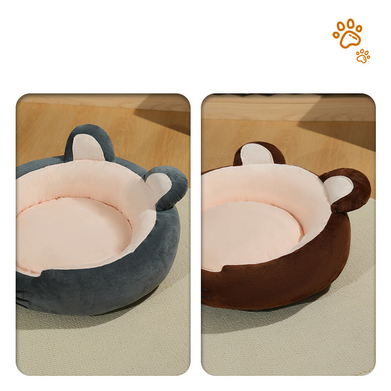 High Quality Wool Cozy Mouse-Shaped Calming Pet Bed