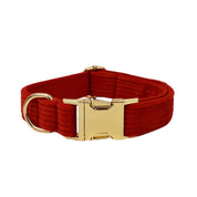 Corduroy Dog Collar & Leash