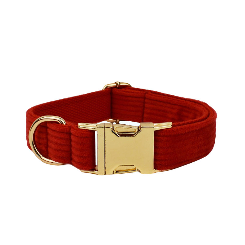 Corduroy Dog Collar & Leash